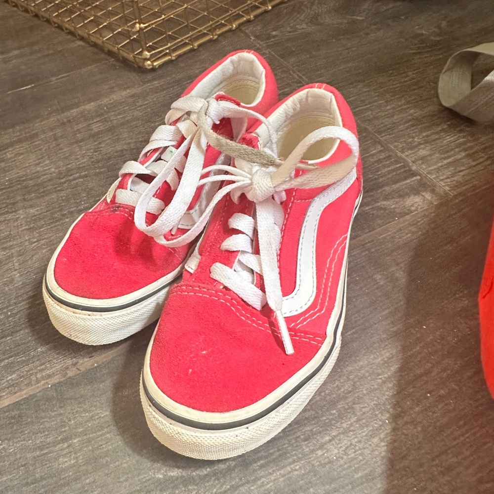 Vans Kids Bright Red Sneakers